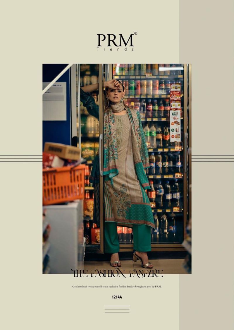 Prm Reverie Viscose Pashmina Digital Prints Salwar Suits Collection