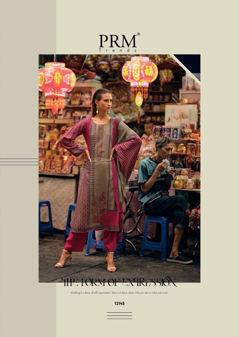 Prm Reverie Viscose Pashmina Digital Prints Salwar Suits Collection