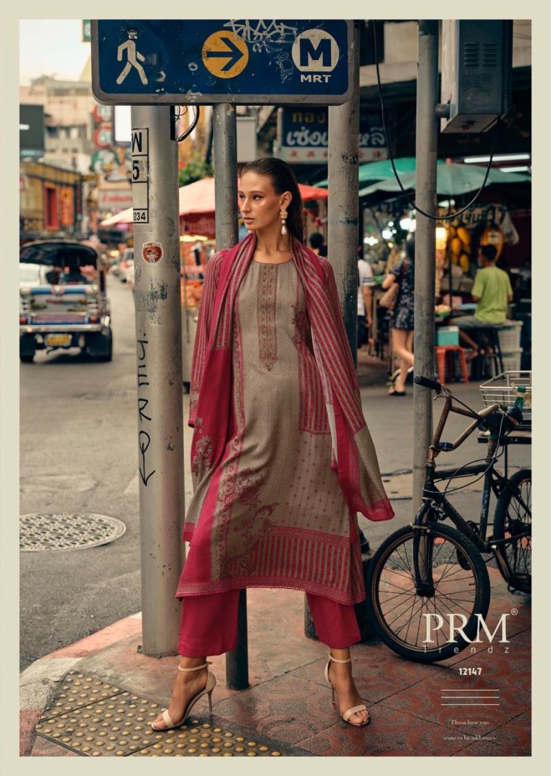 Prm Reverie Viscose Pashmina Digital Prints Salwar Suits Collection