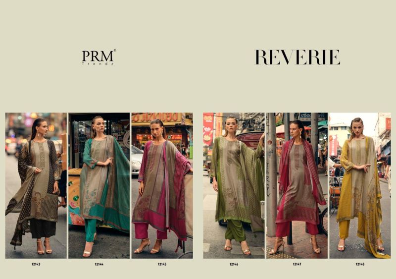 Prm Reverie Viscose Pashmina Digital Prints Salwar Suits Collection