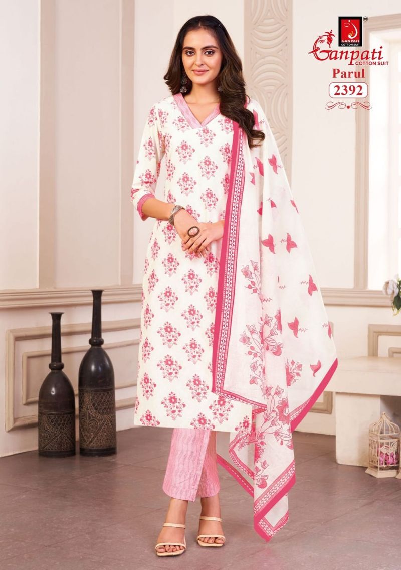 Ganpati Parul Vol 12 Readymade Pure Cotton Printed Kurti Set