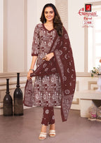 Ganpati Parul Vol 12 Readymade Pure Cotton Printed Kurti Set