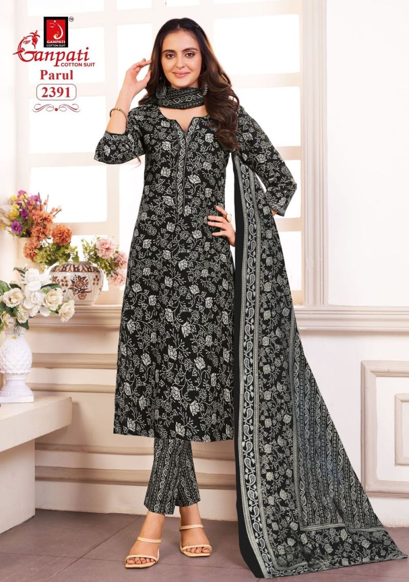 Ganpati Parul Vol 12 Readymade Pure Cotton Printed Kurti Set
