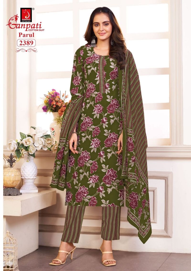 Ganpati Parul Vol 12 Readymade Pure Cotton Printed Kurti Set