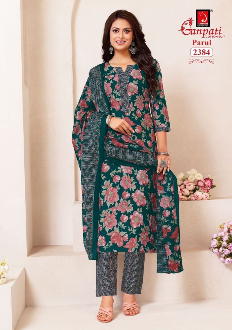 Ganpati Parul Vol 12 Readymade Pure Cotton Printed Kurti Set