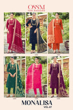 Ossm Monalisa Vol 7 Premium Roman Silk Kurti Set Collection