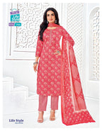 Mcm Lifestyle Vol 15 Readymade Cotton Printed Kurti Pant With Dupatta