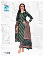 Mcm Lifestyle Vol 15 Readymade Cotton Printed Kurti Pant With Dupatta