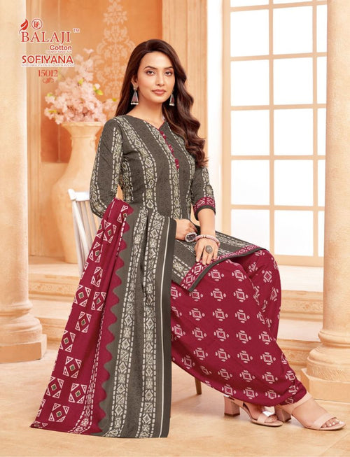 Balaji Sofiyana Vol 15 Readymade Cotton Printed Kurti Set
