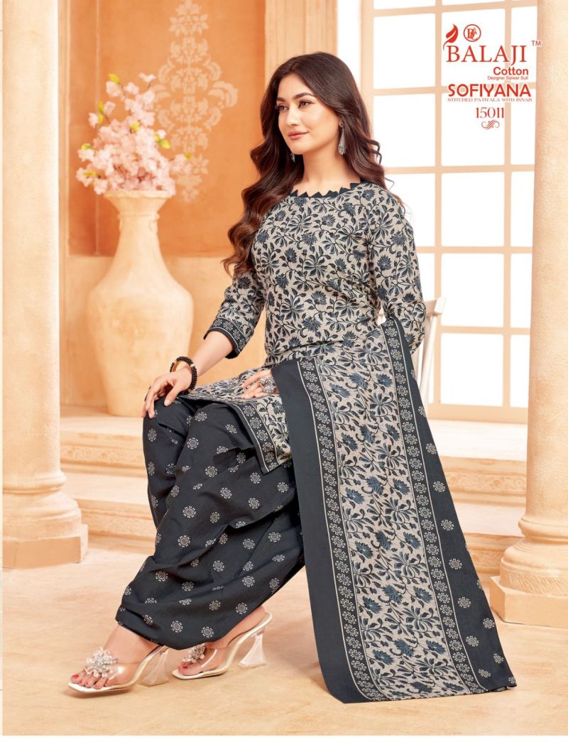 Balaji Sofiyana Vol 15 Readymade Cotton Printed Kurti Set