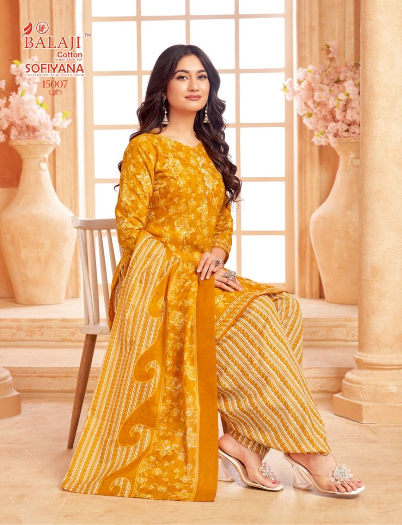 Balaji Sofiyana Vol 15 Readymade Cotton Printed Kurti Set