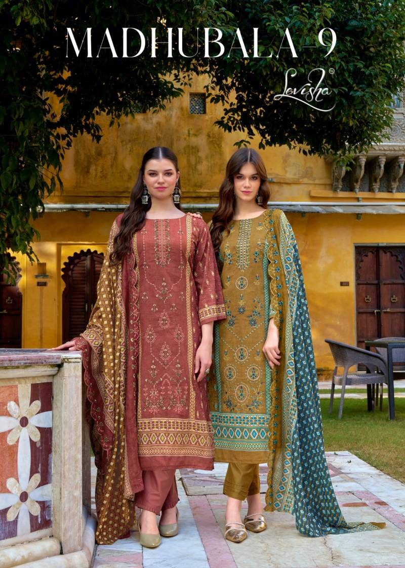 Levisha Madhubala Vol 9 Lawn Cotton Dress Material Collection