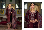 Ibiza Kalindi Viscose Velvet Work Designer Salwar Kameez Collection