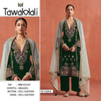 Tf 1320 A To F Velvet Embroidery Work Pakistani Salwar Kameez Suits