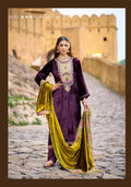 Triple Aaa Iconblast Viscose Velvet Work Designer Salwar Kameez