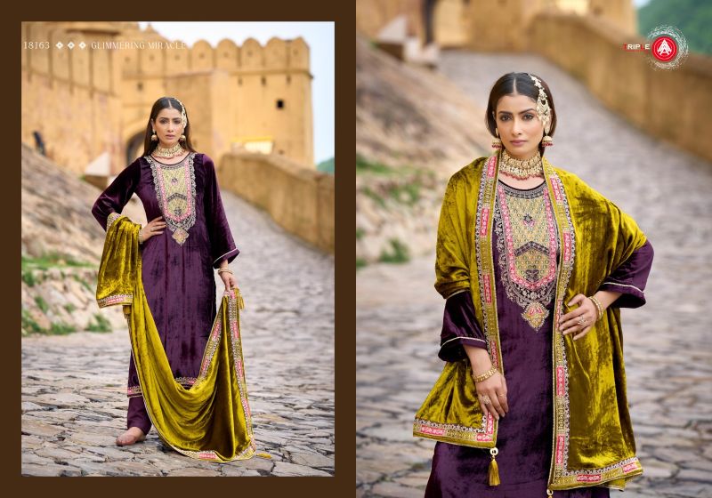 Triple Aaa Iconblast Viscose Velvet Work Designer Salwar Kameez