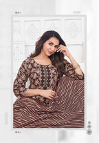 Laado Malika Vol 1 Readymade Cotton Printed Daily Wear Kurti Set Collection