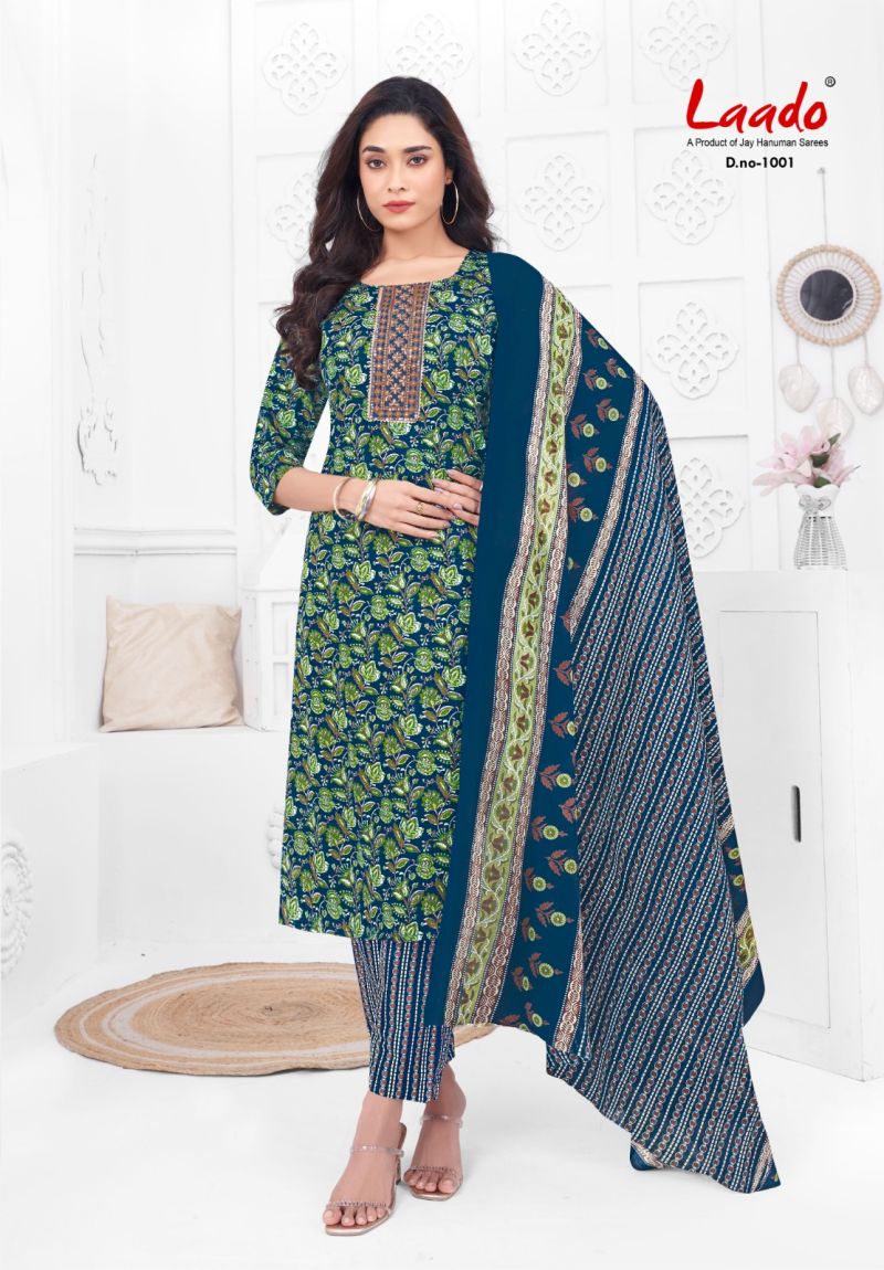 Laado Malika Vol 1 Readymade Cotton Printed Daily Wear Kurti Set Collection
