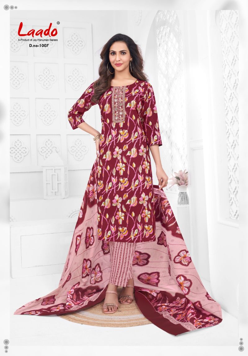 Laado Malika Vol 1 Readymade Cotton Printed Daily Wear Kurti Set Collection