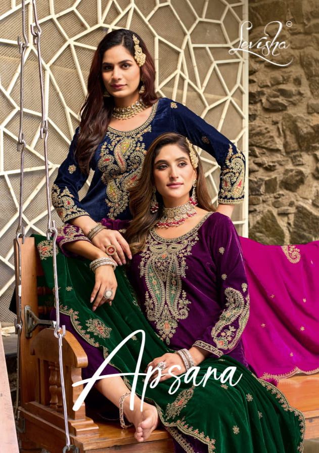 Levisha Apsara Velvet Pakistani Dress Material Collection