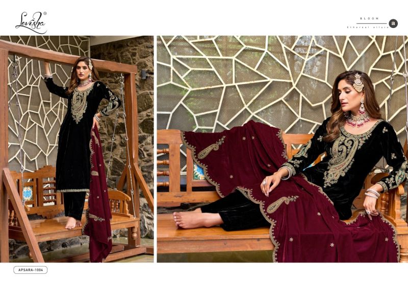 Levisha Apsara Velvet Pakistani Dress Material Collection