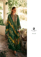 Aiqa The New Vintage Velvet Digital Print Fancy Work Salwar Kameez Suits