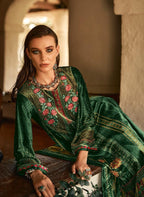 Aiqa The New Vintage Velvet Digital Print Fancy Work Salwar Kameez Suits