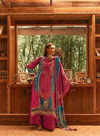Aiqa The New Vintage Velvet Digital Print Fancy Work Salwar Kameez Suits