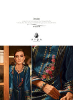 Aiqa The New Vintage Velvet Digital Print Fancy Work Salwar Kameez Suits