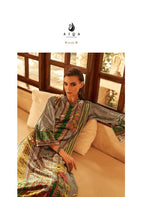 Aiqa The New Vintage Velvet Digital Print Fancy Work Salwar Kameez Suits