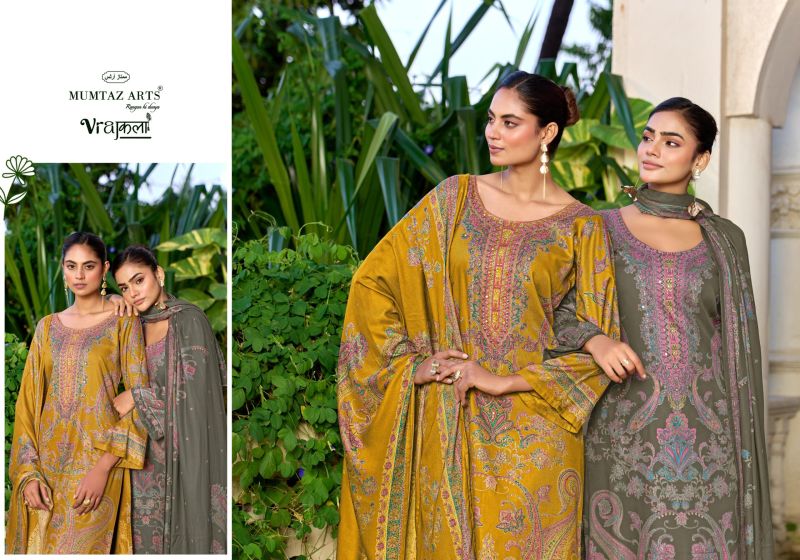 Mumtaz Sneha Viscose Pashmina Digital Printed Dress Material Collection