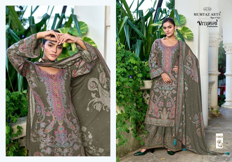 Mumtaz Sneha Viscose Pashmina Digital Printed Dress Material Collection
