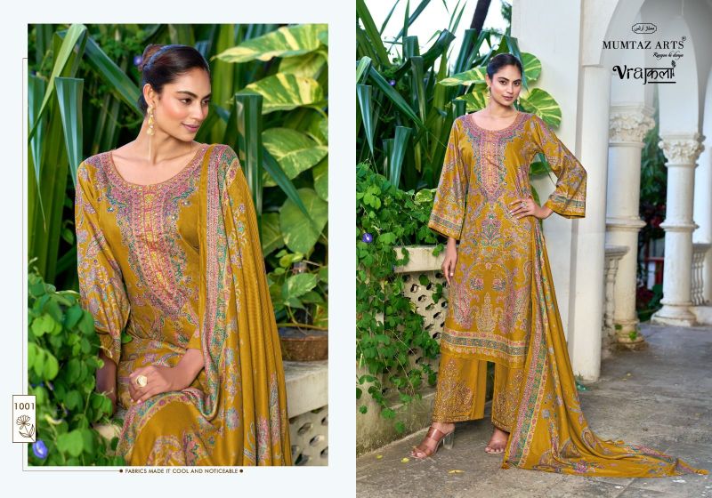 Mumtaz Sneha Viscose Pashmina Digital Printed Dress Material Collection