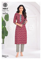 Deeptex Queen India Vol 11 Readymade Cotton Printed Kurti With Pant