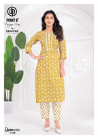 Deeptex Queen India Vol 11 Readymade Cotton Printed Kurti With Pant