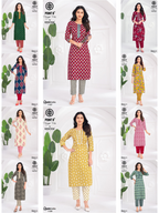 Deeptex Queen India Vol 11 Readymade Cotton Printed Kurti With Pant