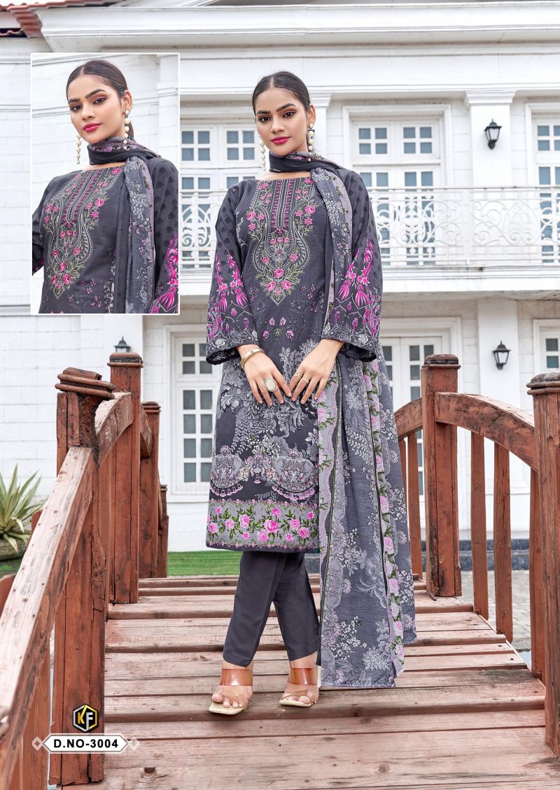 Keval Jazmin Vol 3 Cotton Embroidered Work Dress Material Collection