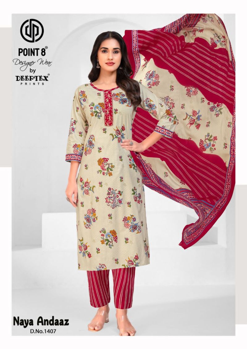 Deeptex Naya Andaaz Vol 14 Readymade Cotton Printed Kurti Set