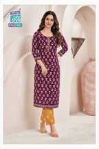 Mcm Batik Vol 1 Readymade Cotton Batik Printed Kurti With Pant Collection