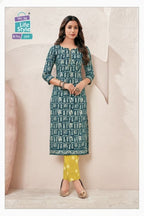 Mcm Batik Vol 1 Readymade Cotton Batik Printed Kurti With Pant Collection