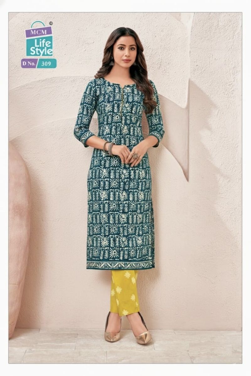 Mcm Batik Vol 1 Readymade Cotton Batik Printed Kurti With Pant Collection