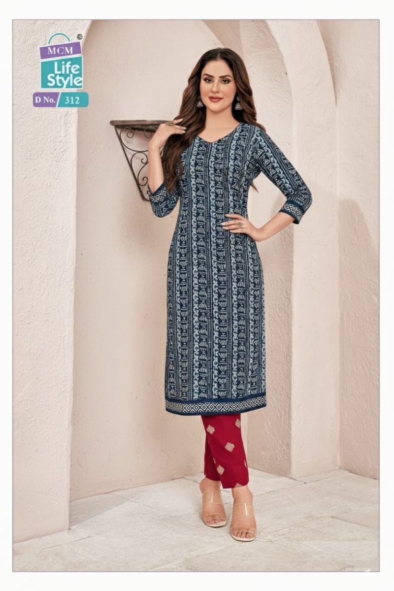 Mcm Batik Vol 1 Readymade Cotton Batik Printed Kurti With Pant Collection