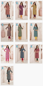 Mcm Batik Vol 1 Readymade Cotton Batik Printed Kurti With Pant Collection