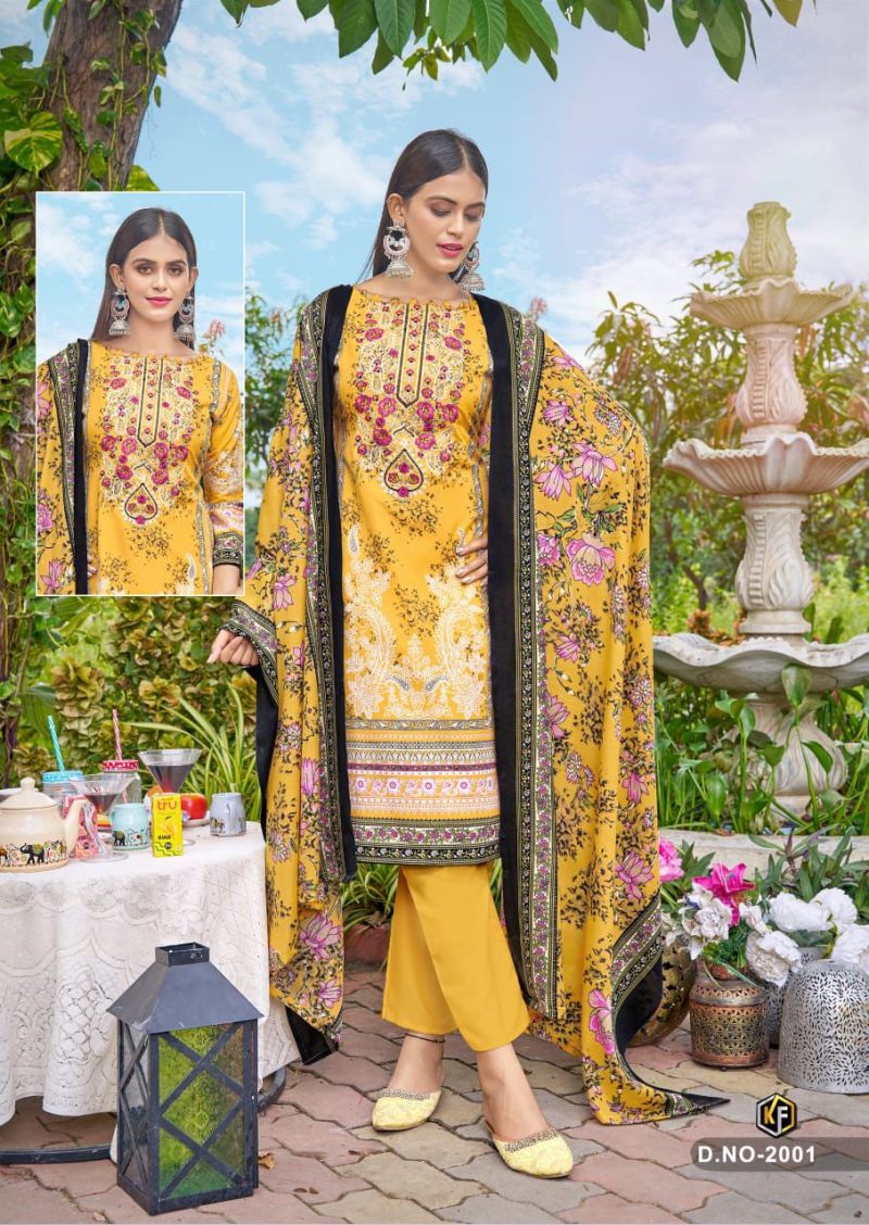 Keval M Prints Vol 2 Cotton Embroidered Work Dress Material Collection