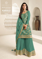 Vinay Kuleesh Karva Vol 2 Viscose Chinon Embroidered Salwar Kameez
