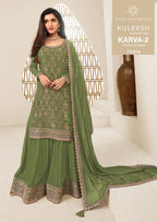 Vinay Kuleesh Karva Vol 2 Viscose Chinon Embroidered Salwar Kameez