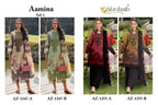 Alzohaib Aamina Vol 1 Chiffon Dupatta Cotton Work Pakistani Salwar