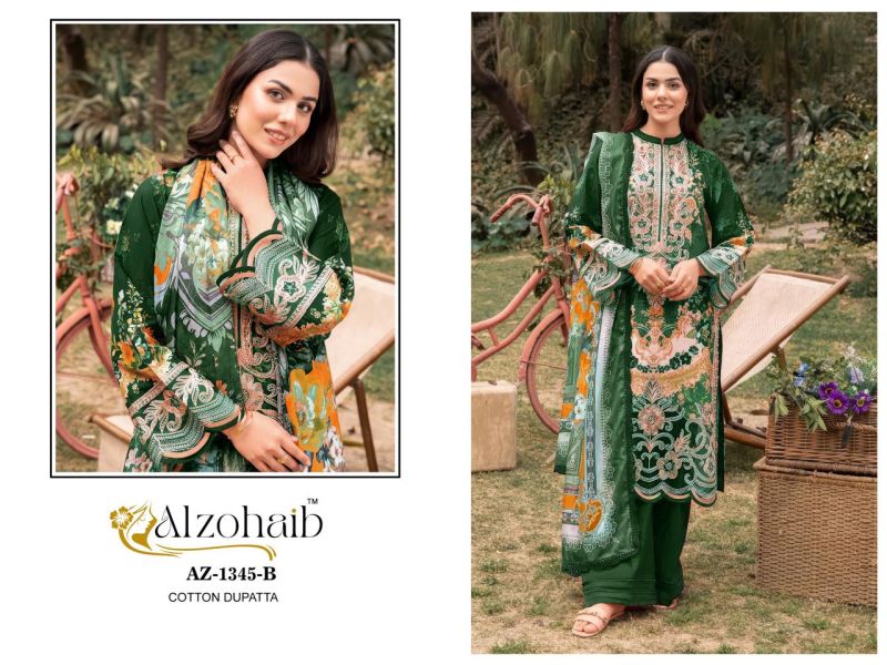 Alzohaib Iffat Chiffon Dupatta Cotton With Work Pakistani Salwar Suits