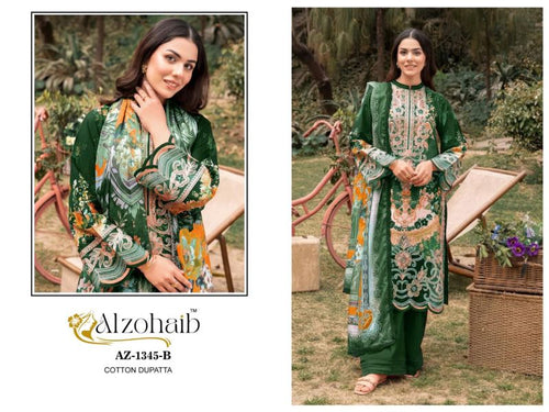 Alzohaib Iffat Chiffon Dupatta Cotton With Work Pakistani Salwar Suits