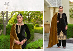 Levisha Aarushi Velvet Designer Embroidery Dress Material Collection